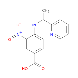 3-Nitro-4-{[1-(pyridin-2-yl)ethyl]amino}benzoic Acid