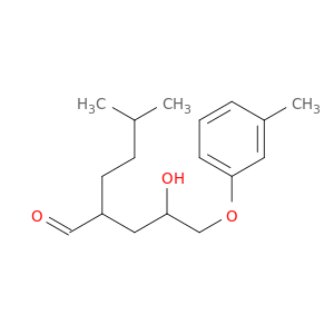 Hexanal, 2-[2-hydroxy-3-(3-methylphenoxy)propyl]-5-methyl-