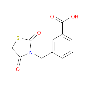 3-[(2,4-Dioxo-1,3-thiazolidin-3-yl)methyl]benzoic Acid