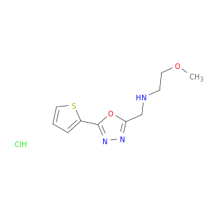 N-(2-Methoxyethyl)-n-[(5-thien-2-yl-1,3,4-oxadiazol-2-yl)methyl]amine, Hydrochloride