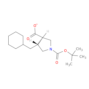 (3R,4R)-REL-4-(环己基甲基)-1,3-吡咯烷二羧酸 1-叔丁酯