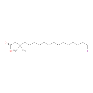Heptadecanoic acid,17-iodo-3,3-dimethyl-