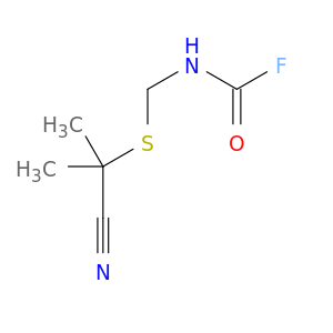 Carbamic fluoride, [(1-cyano-1-methylethyl)thio]methyl-