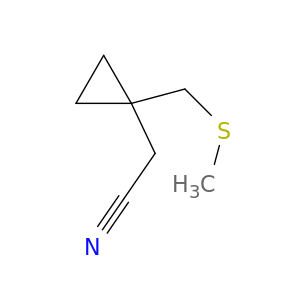 2-{1-[(methylsulfanyl)methyl]cyclopropyl}acetonitrile