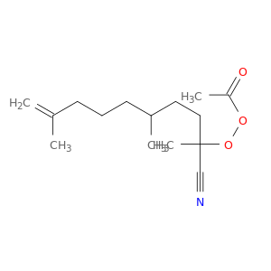 Ethaneperoxoic acid, 1-cyano-1,4,8-trimethyl-8-nonenyl ester