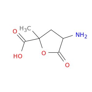 2-Furancarboxylic acid, 4-aminotetrahydro-2-methyl-5-oxo-