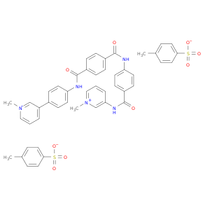 1-methyl-3-(4-{[4-({4-[(1-methylpyridinium-3-yl)carbamoyl]phenyl}carbamoyl)benzoyl]amino}phenyl)pyridinium bis(4-methylbenzenesulfonate)