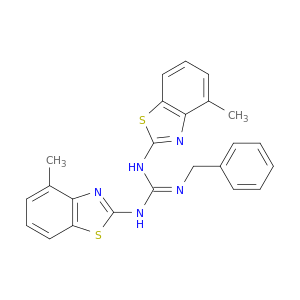 Guanidine, N,N'-bis(4-methyl-2-benzothiazolyl)-N''-(phenylmethyl)-
