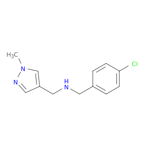 [(4-Chlorophenyl)methyl][(1-methyl-1H-pyrazol-4-yl)methyl]amine