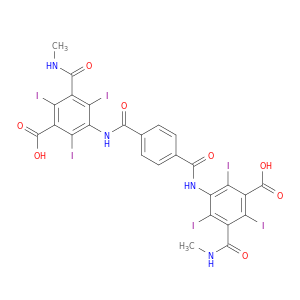 Isophthalamic acid,5,5'-(terephthaloyldiimino)bis[2,4,6-triiodo-N-methyl- (7CI,8CI)