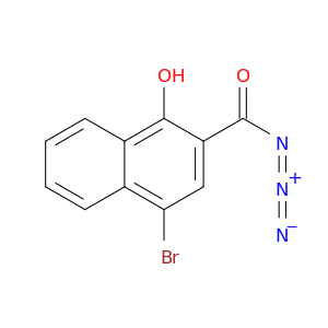2-Naphthalenecarbonyl azide, 4-bromo-1-hydroxy-