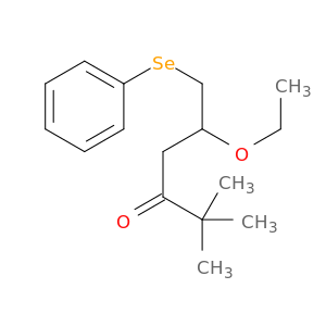 3-Hexanone, 5-ethoxy-2,2-dimethyl-6-(phenylseleno)-