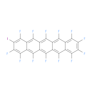 Pentacene, 1,2,3,4,5,6,7,8,9,11,12,13,14-tridecafluoro-10-iodo-