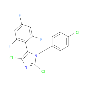 2,4-Dichloro-1-(4-chlorophenyl)-5-(2,4,6-trifluorophenyl)-1H-imidazole
