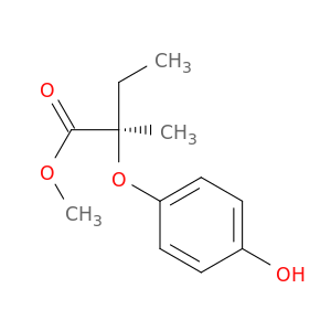 Butanoic acid, 2-(4-hydroxyphenoxy)-2-methyl-, methyl ester, (2R)-