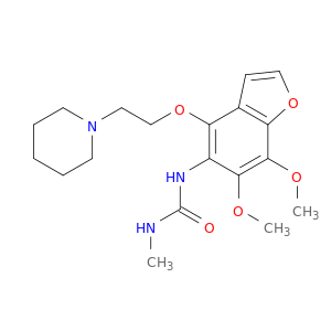 Urea,N-[6,7-dimethoxy-4-[2-(1-piperidinyl)ethoxy]-5-benzofuranyl]-N'-methyl-