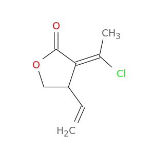 2(3H)-Furanone, 3-(1-chloroethylidene)-4-ethenyldihydro-, (3E)-