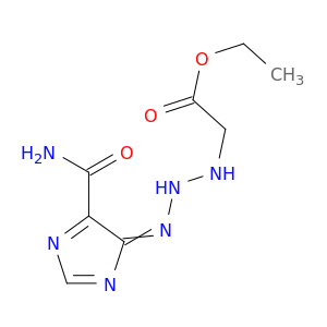 ETHYL 2-[2-[(5-CARBAMOYLIMIDAZOL-4-YLIDENE)AMINO]HYDRAZINYL]ACETATE