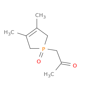 2-Propanone, 1-(2,5-dihydro-3,4-dimethyl-1-oxido-1H-phosphol-1-yl)-