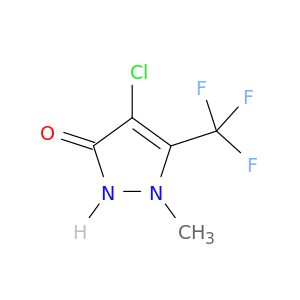 3H-Pyrazol-3-one, 4-chloro-1,2-dihydro-1-methyl-5-(trifluoromethyl)-
