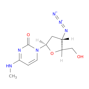 Cytidine,3'-azido-2',3'-dideoxy-N-methyl- (9CI)