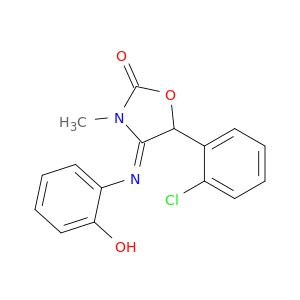 2-Oxazolidinone,5-(2-chlorophenyl)-4-[(2-hydroxyphenyl)imino]-3-methyl-