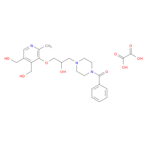 1-(4-Benzoyl-1-piperazinyl)-3-((4,5-bis(hydroxymethyl)-2-methyl-3-pyridinyl)oxy)-2-propanol oxalate