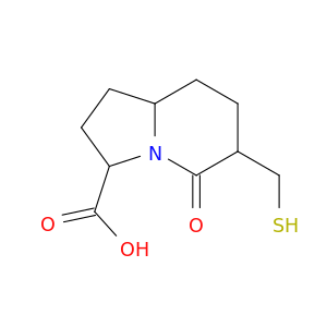 3-Indolizinecarboxylic acid, octahydro-6-(mercaptomethyl)-5-oxo-