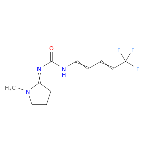 Urea, (1-methyl-2-pyrrolidinylidene)(5,5,5-trifluoro-1,3-pentadienyl)-