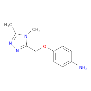 4-[(Dimethyl-4H-1,2,4-triazol-3-yl)methoxy]aniline