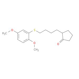 Cyclopentanone, 2-[4-[(2,5-dimethoxyphenyl)thio]butyl]-