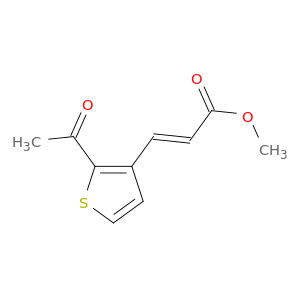 2-Propenoic acid, 3-(2-acetyl-3-thienyl)-, methyl ester, (E)-