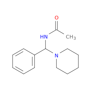 Acetamide, N-(phenyl-1-piperidinylmethyl)-