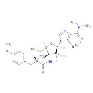 (S)-2-氨基-N-((2S,3S,4R,5R)-5-(6-(二甲胺基)-9H-嘌呤-9-基)-4-羟基-2-(羟甲基)四氢呋喃-3-基)-3-(4-甲氧基苯基)丙酰胺