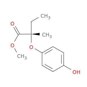 Butanoic acid, 2-(4-hydroxyphenoxy)-2-methyl-, methyl ester, (2S)-