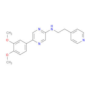 Pyrazinamine, 5-(3,4-dimethoxyphenyl)-N-[2-(4-pyridinyl)ethyl]-