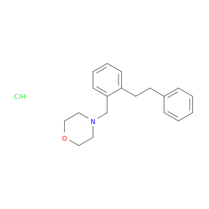 Morpholine,4-[[2-(2-phenylethyl)phenyl]methyl]-, hydrochloride (1:1)