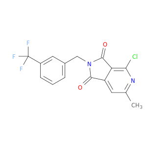 1H-Pyrrolo[3,4-c]pyridine-1,3(2H)-dione,4-chloro-6-methyl-2-[[3-(trifluoromethyl)phenyl]methyl]-
