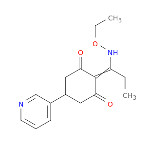 1,3-Cyclohexanedione, 2-[1-(ethoxyamino)propylidene]-5-(3-pyridinyl)-
