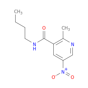3-Pyridinecarboxamide, N-butyl-2-methyl-5-nitro-