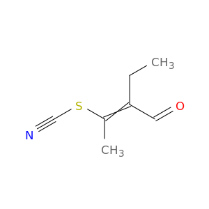 Thiocyanic acid, 2-formyl-1-methyl-1-butenyl ester