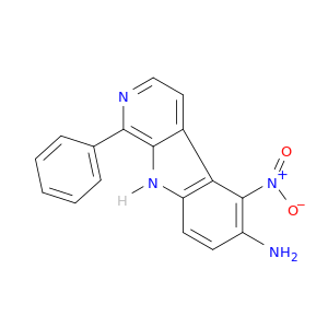 9H-Pyrido[3,4-b]indol-6-amine, 5-nitro-1-phenyl-