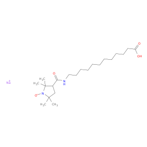1-Pyrrolidinyloxy,3-[[(11-carboxyundecyl)amino]carbonyl]-2,2,5,5-tetramethyl-, monosodium salt(9CI)