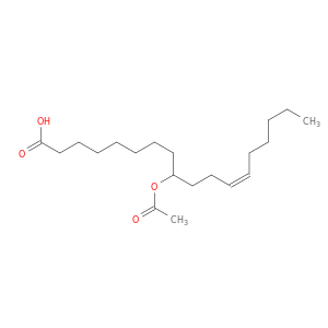12-Octadecenoic acid, 9-(acetyloxy)-, (Z)-