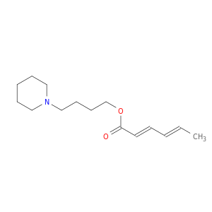 2,4-Hexadienoic acid, 4-(1-piperidinyl)butyl ester, (E,E)-