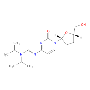 Cytidine,N-[[bis(1-methylethyl)amino]methylene]-2',3'-dideoxy- (9CI)