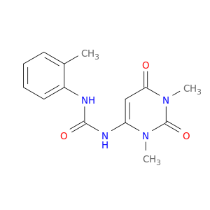 Urea,N-(2-methylphenyl)-N'-(1,2,3,6-tetrahydro-1,3-dimethyl-2,6-dioxo-4-pyrimidinyl)-