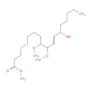 11-Octadecenoic acid, 13-hydroxy-9,10-dimethoxy-, methyl ester