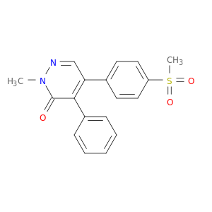 3(2H)-Pyridazinone, 2-methyl-5-[4-(methylsulfonyl)phenyl]-4-phenyl-
