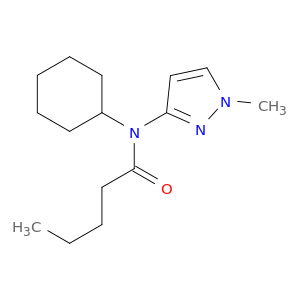 Pentanamide, N-cyclohexyl-N-(1-methyl-1H-pyrazol-3-yl)-